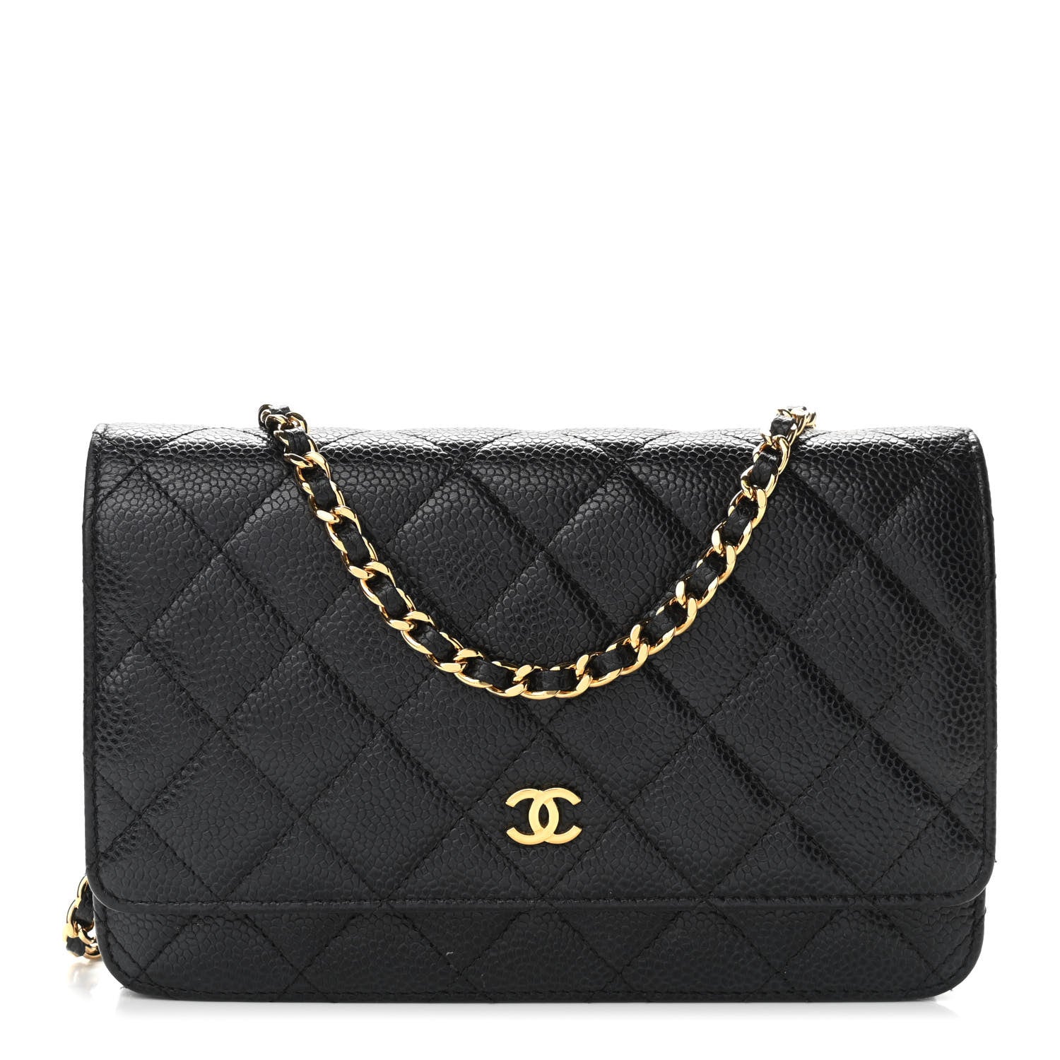 Chanel Caviar Quilted Wallet On Chain WOC Black 1 of 12