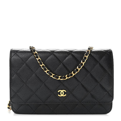Chanel Caviar Quilted Wallet On Chain WOC Black 1 of 12