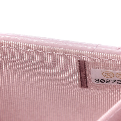 Chanel Caviar Quilted Coco Candy Card Holder On Chain Light Pink 10 of 12