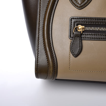 Celine Smooth Calfskin Nano Tri-Color Luggage Khaki 12 of 20