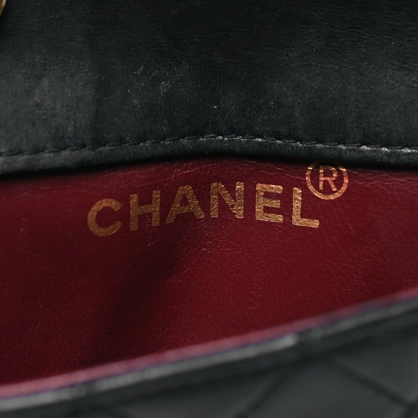 Lambskin Quilted Micro Mini Flap Bag Black