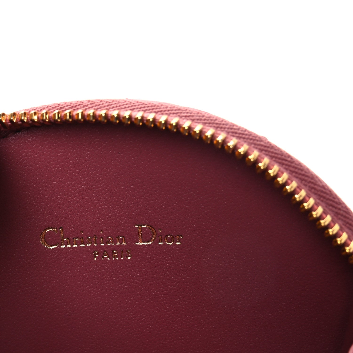 Christian Dior Calfskin Cannage Round Caro Pouch Pink Yarrow 10 of 23