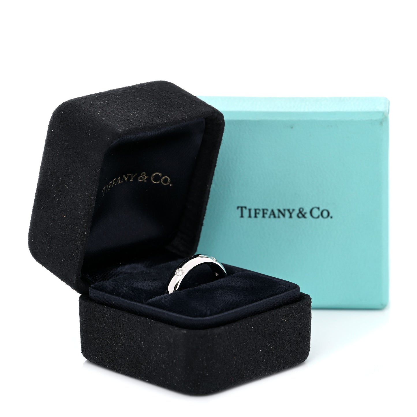 Platinum Diamond 4mm Etoile Band Ring 53 6.25