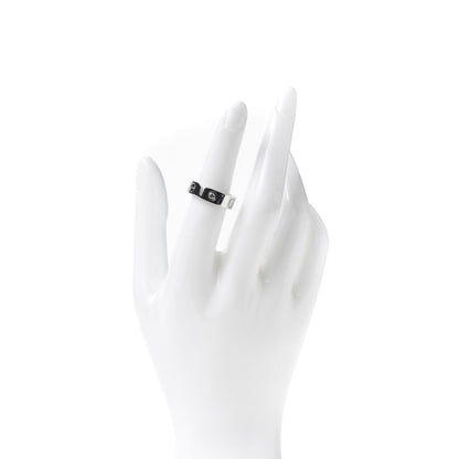 Cartier 18K White Gold 3 Diamond 5.5mm LOVE Ring 52 6 2 of 4