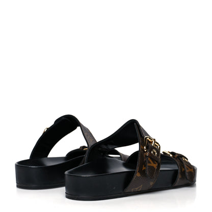 Louis Vuitton Monogram Bom Dia Mule Sandals 39 Black 4 of 10