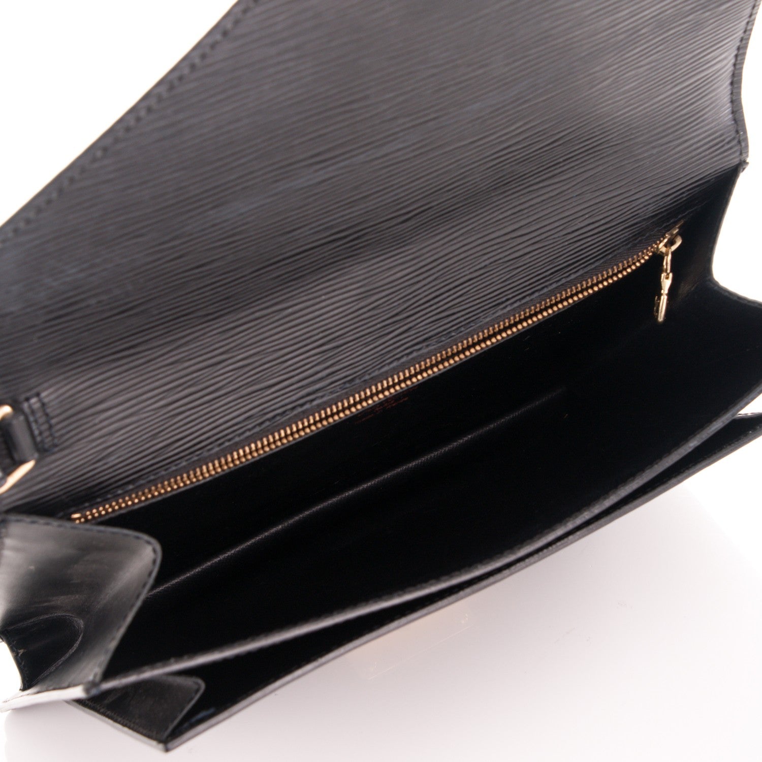 Louis Vuitton Epi Pochette Sellier Dragonne Clutch Black 5 of 6