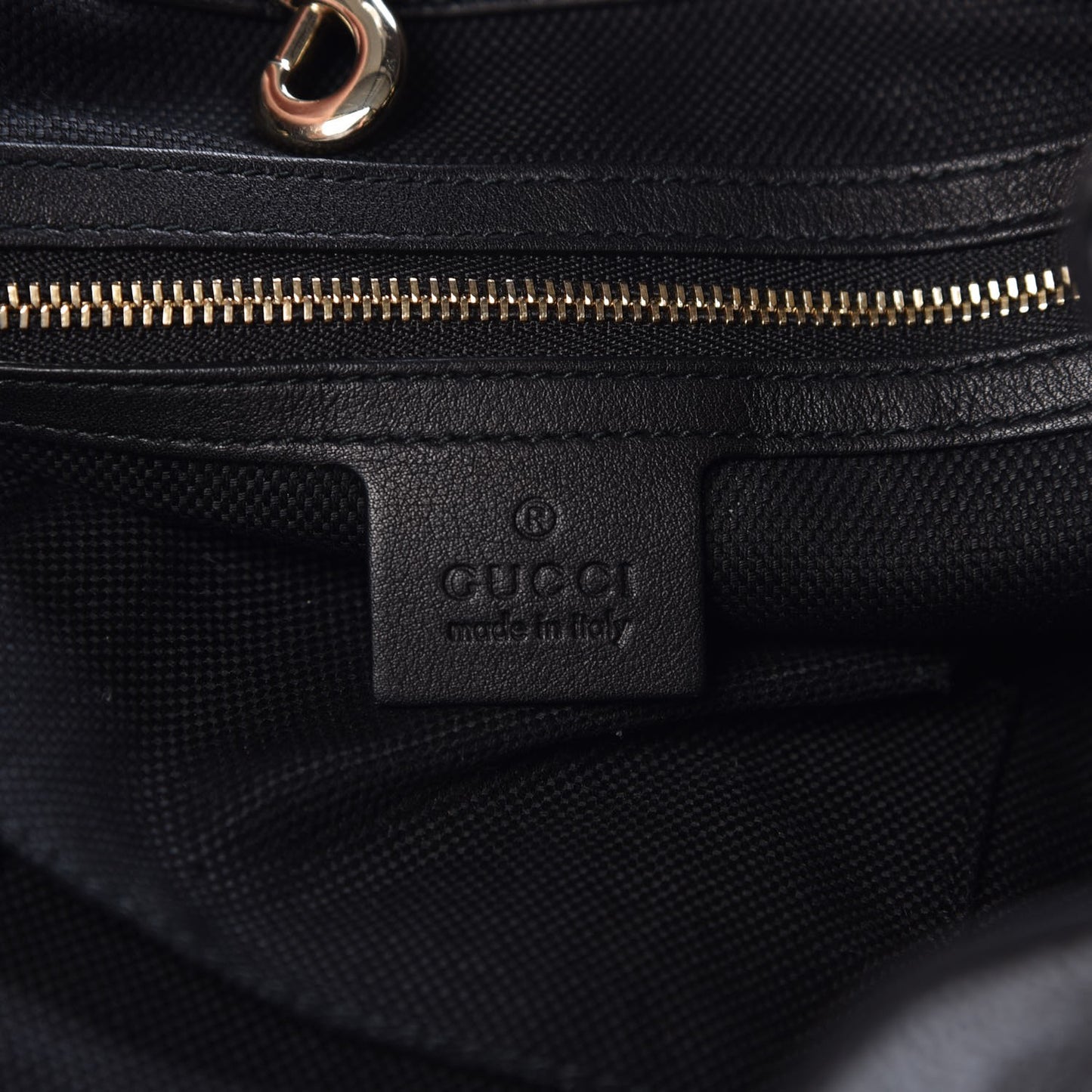 Patent Medium Soho Chain Shoulder Bag Black