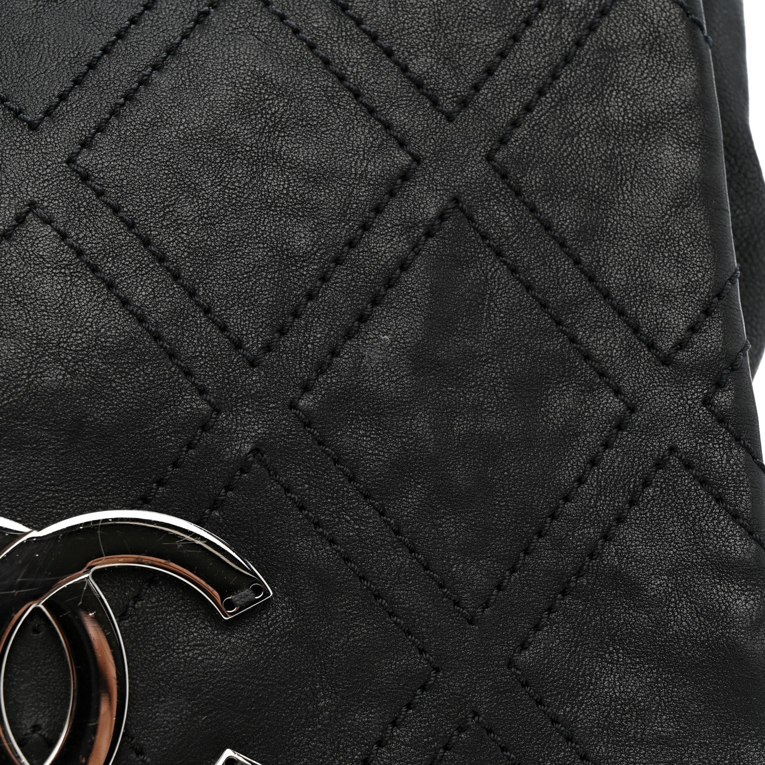 Chanel Calfskin Diamond Stitch Large Messenger Black 12 of 14