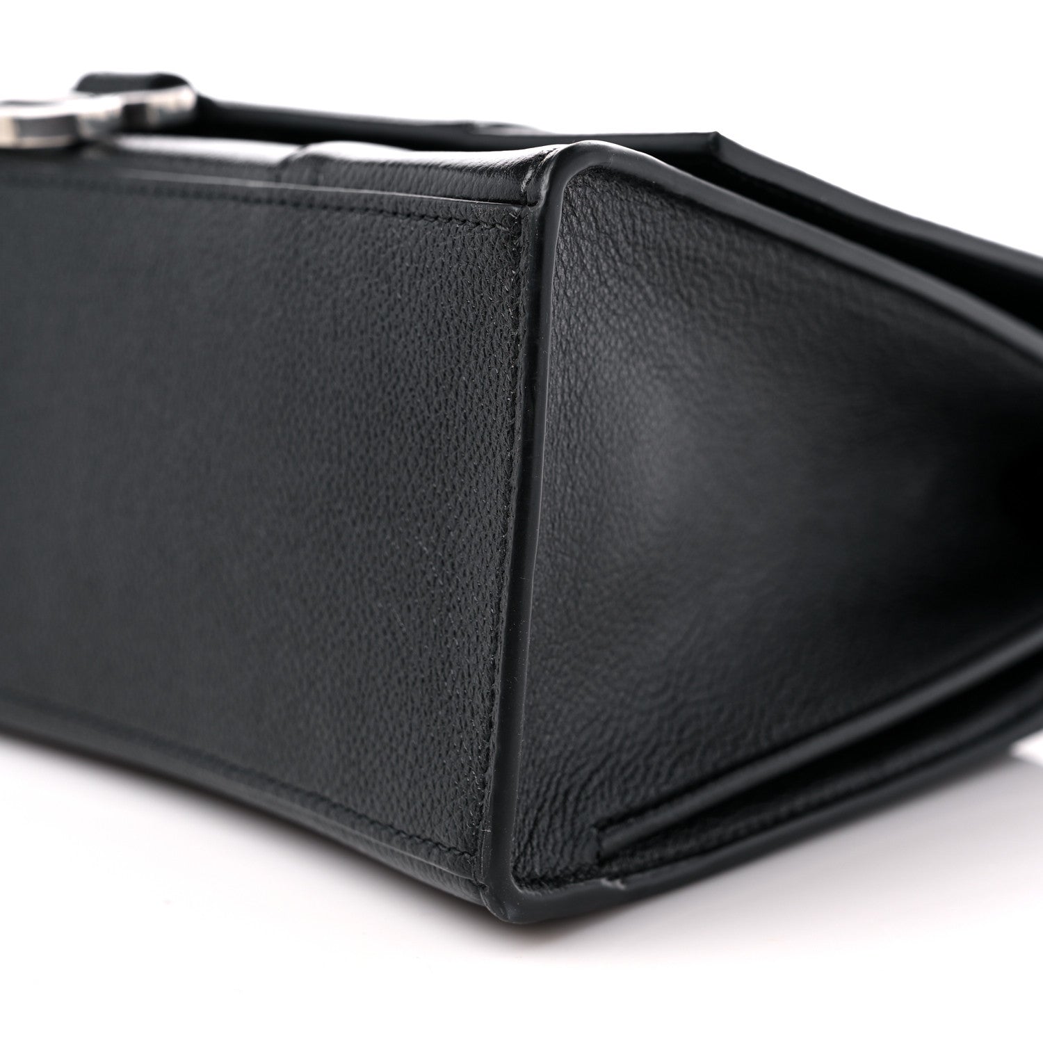 Balenciaga Grained Calfskin Medium Hourglass Top Handle Bag Black 8 of 10