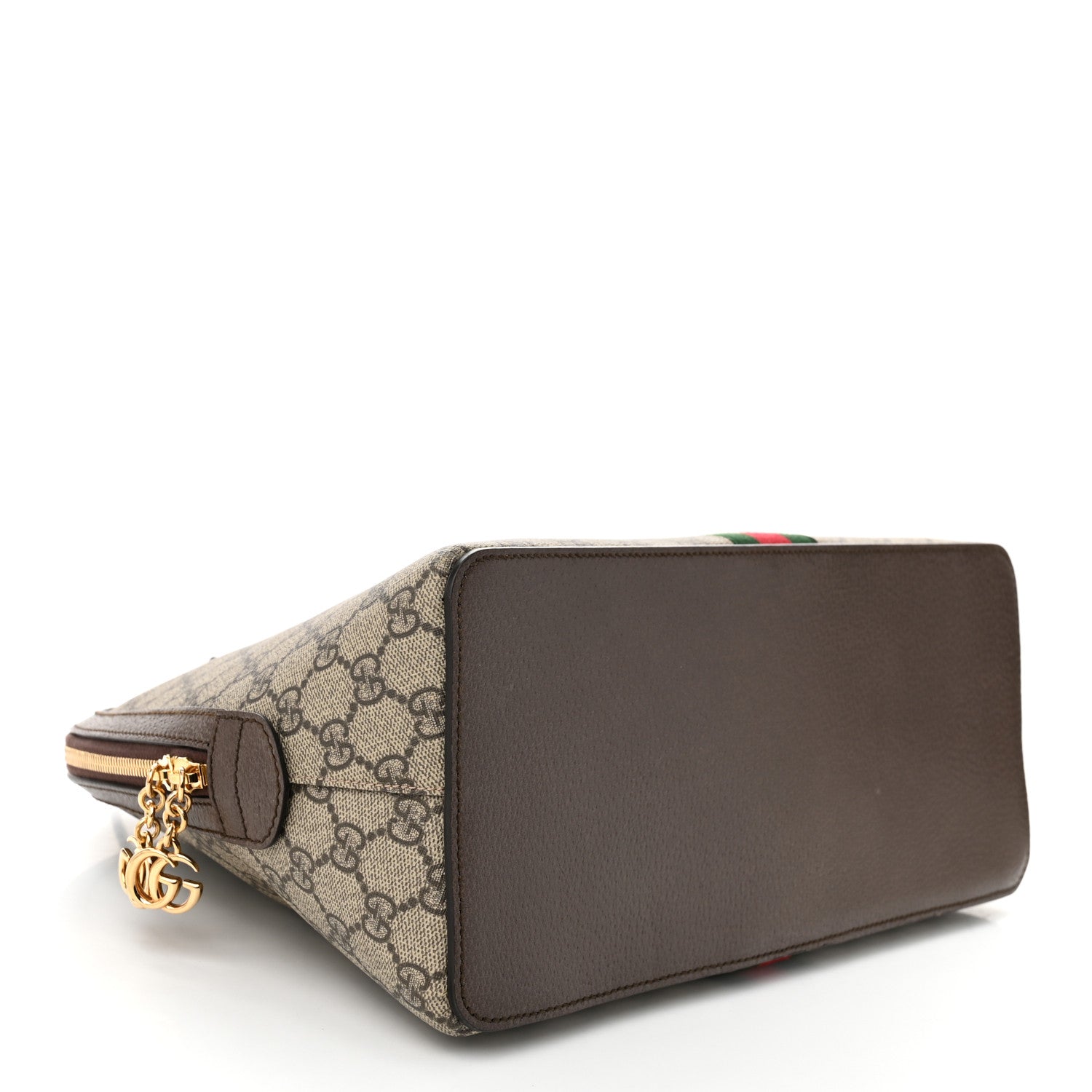 Gucci GG Supreme Monogram Web Medium Ophidia Top Handle Dome Bag Brown 4 of 10