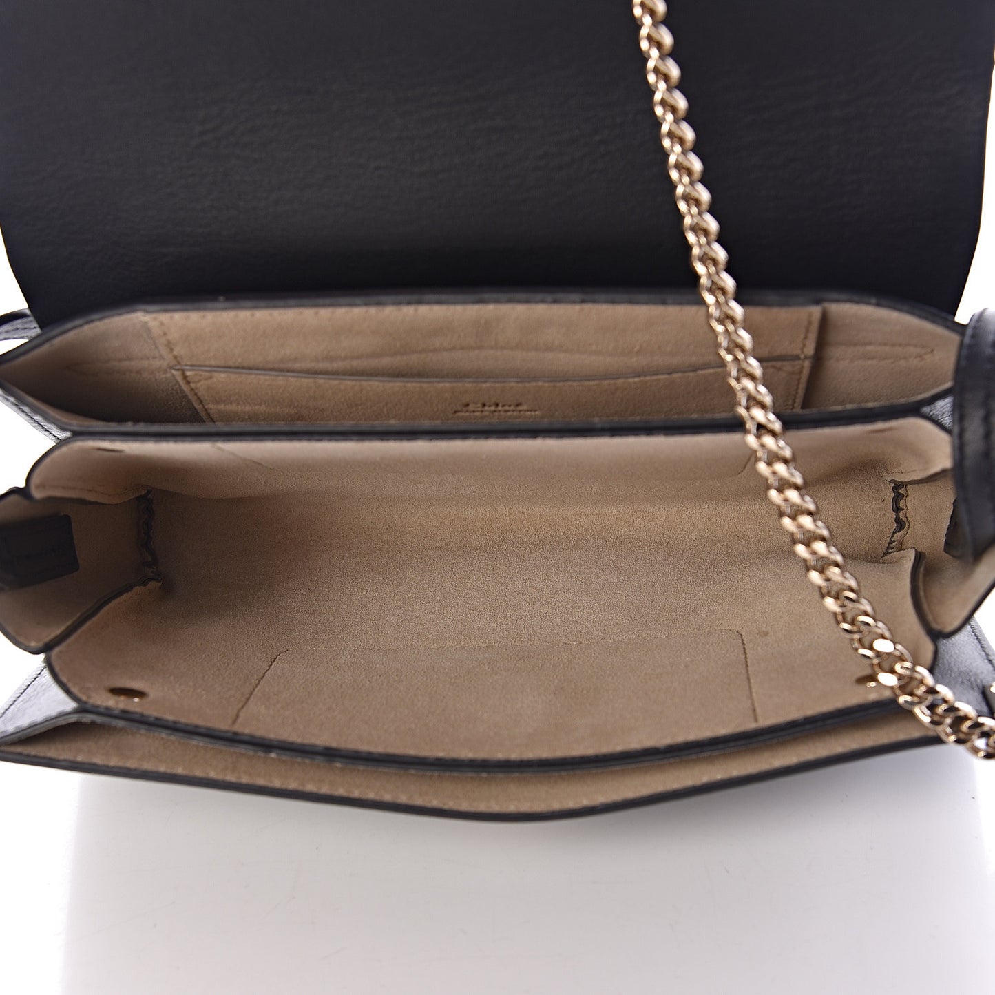 Suede Calfskin Small Faye Shoulder Bag Black