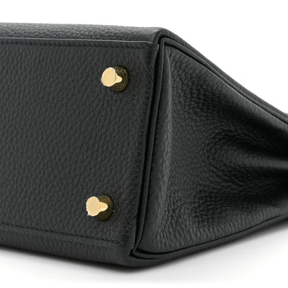Hermes Togo Kelly Retourne 25 Black 7 of 9