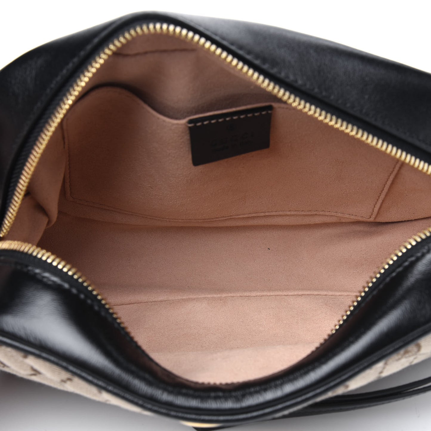Monogram Matelasse Diagonal Small GG Marmont Chain Shoulder Bag Beige Black