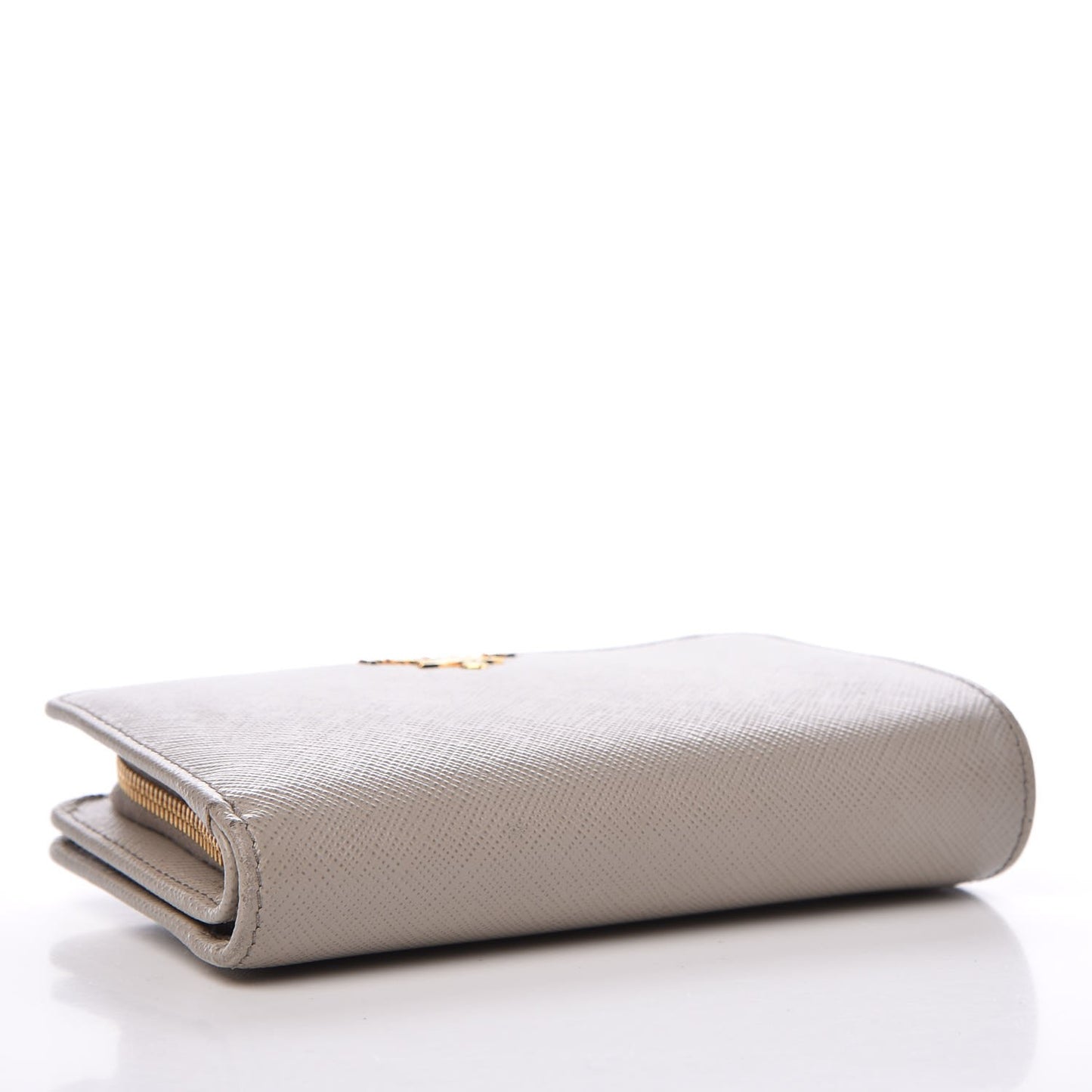 Saffiano Metal Compact Wallet Argilla