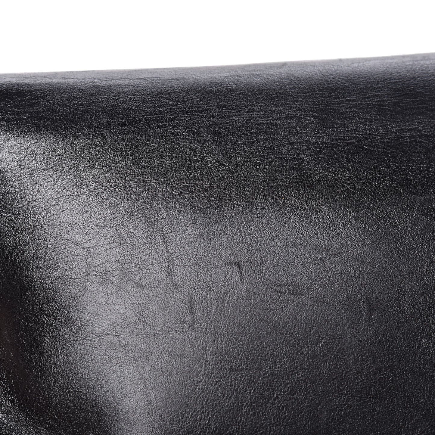 Calfskin Square Stitched Mademoiselle Shoulder Bag Black