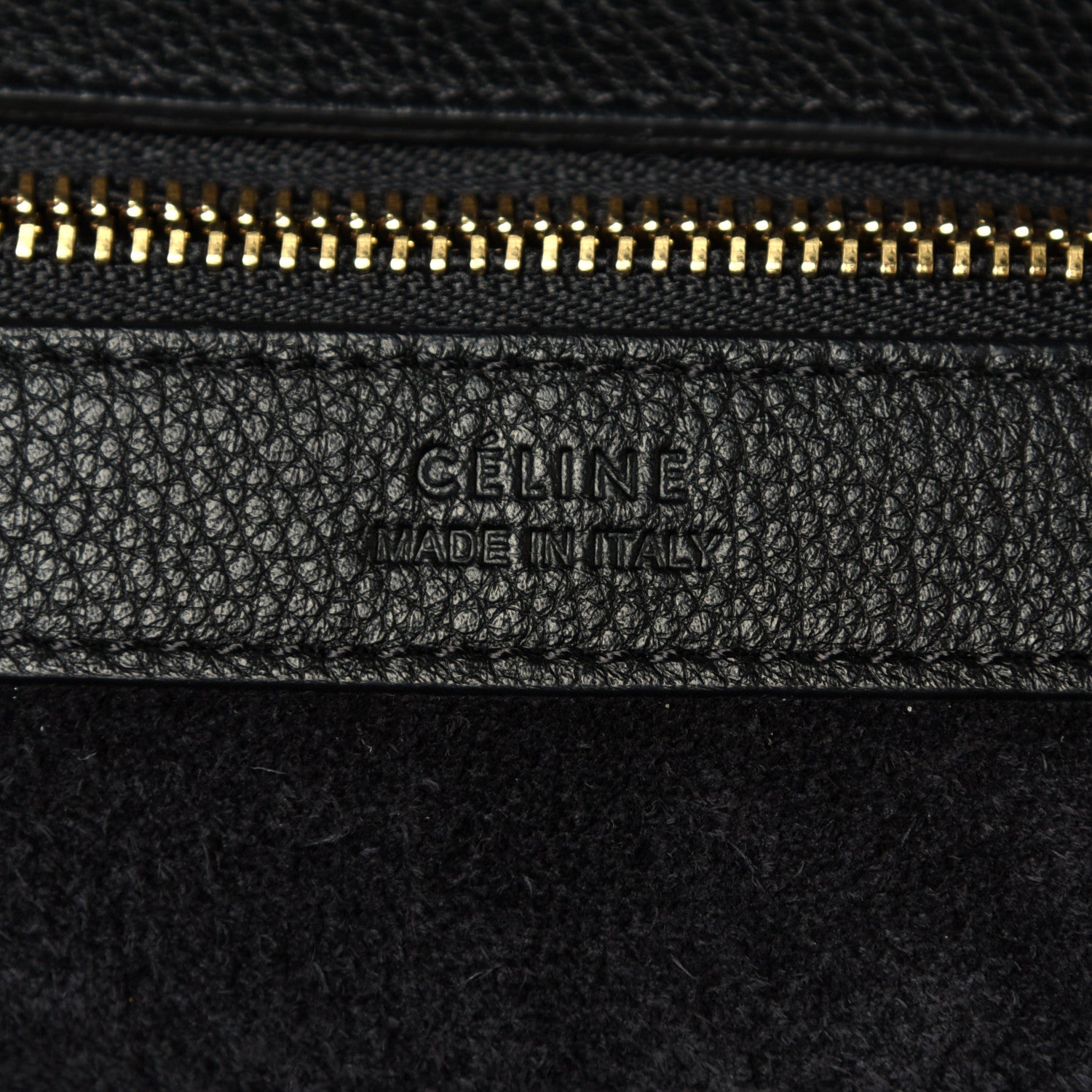 Celine Soft Grained Calfskin Small Belt Cabas Phantom Black 6 of 7