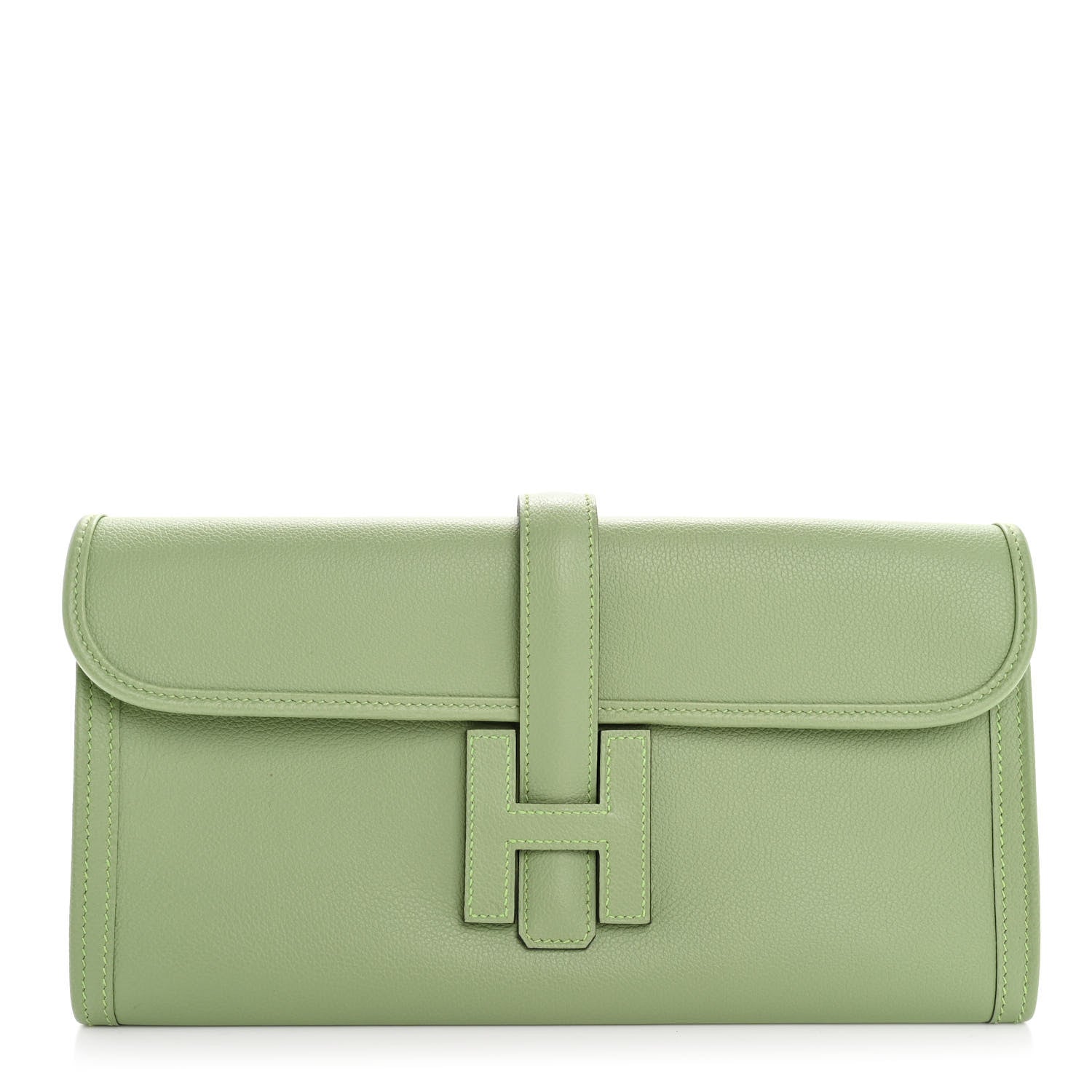 Hermes Evercolor Jige Elan 29 Clutch Vert Criquet 1 of 13