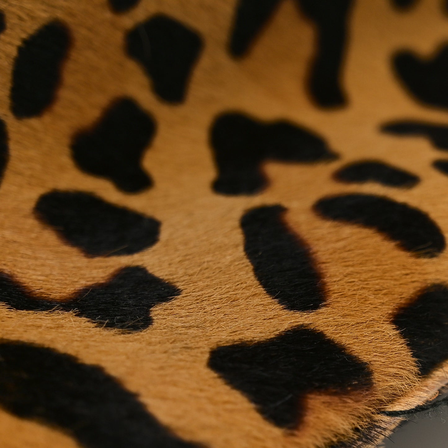 Pony Hair Leopard Print Large Cavallino Miele Moro