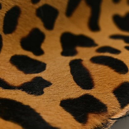 Prada Pony Hair Leopard Print Large Cavallino Miele Moro 9 of 9