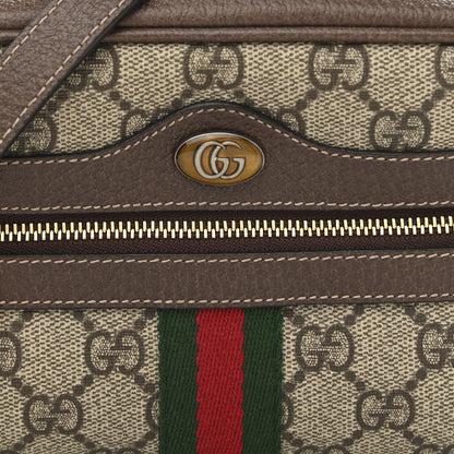 Gucci GG Supreme Monogram Web Mini Ophidia Shoulder Bag Brown 8 of 10
