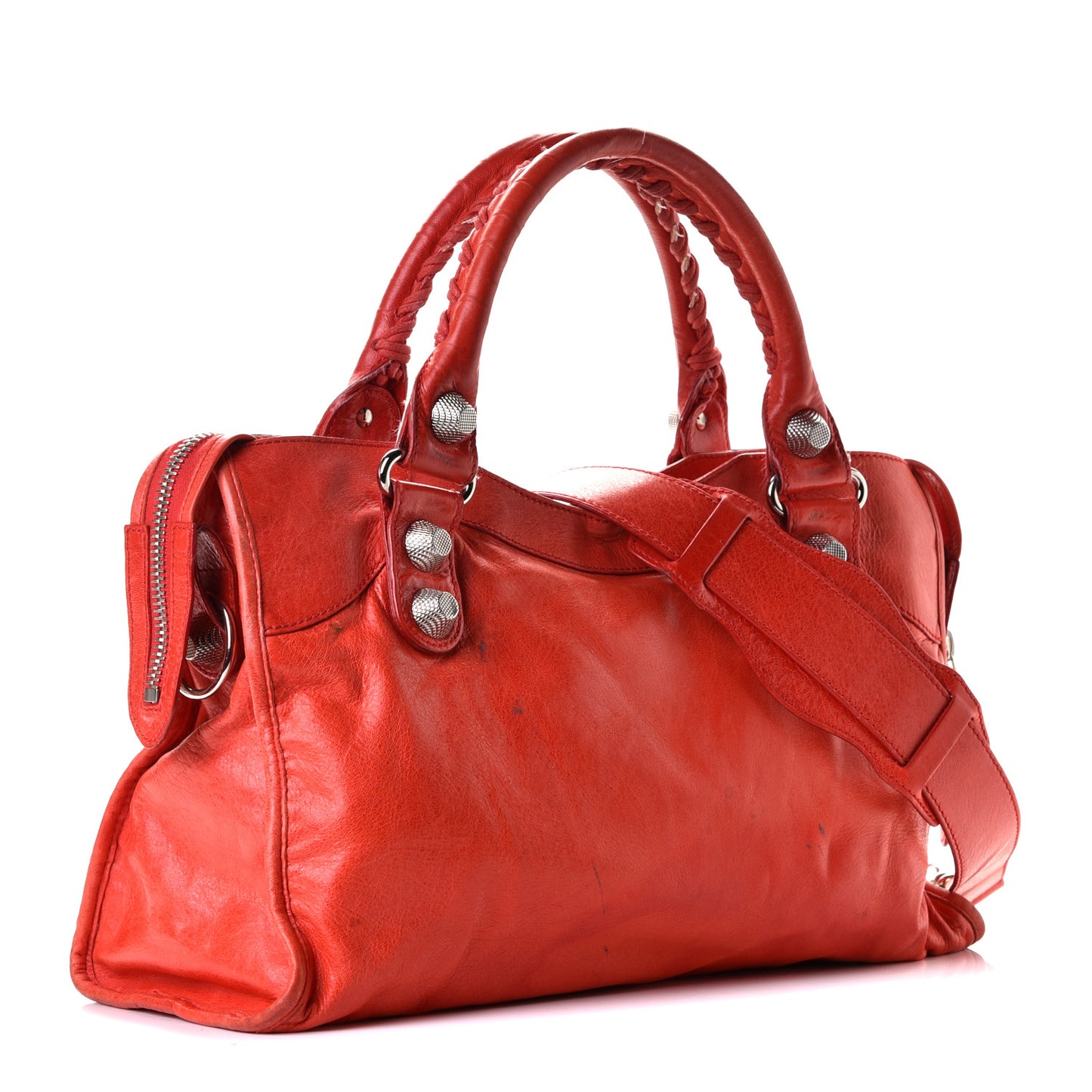 Agneau Giant 21 Silver Hardware City Vermillion