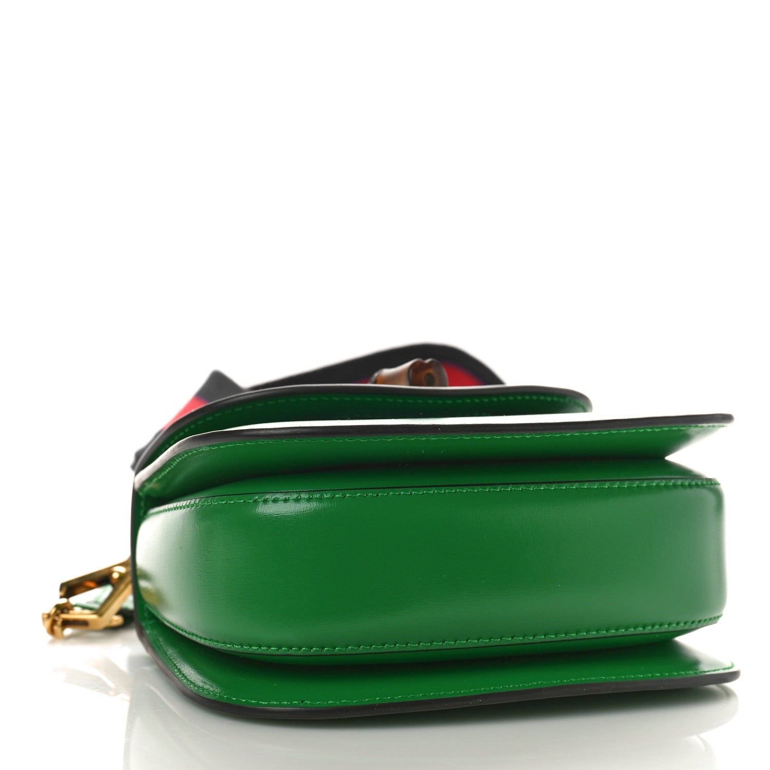Gucci Boarded Dyana Lux Calfskin Mini Bamboo 1947 Top Handle Bag Spring Green 4 of 9