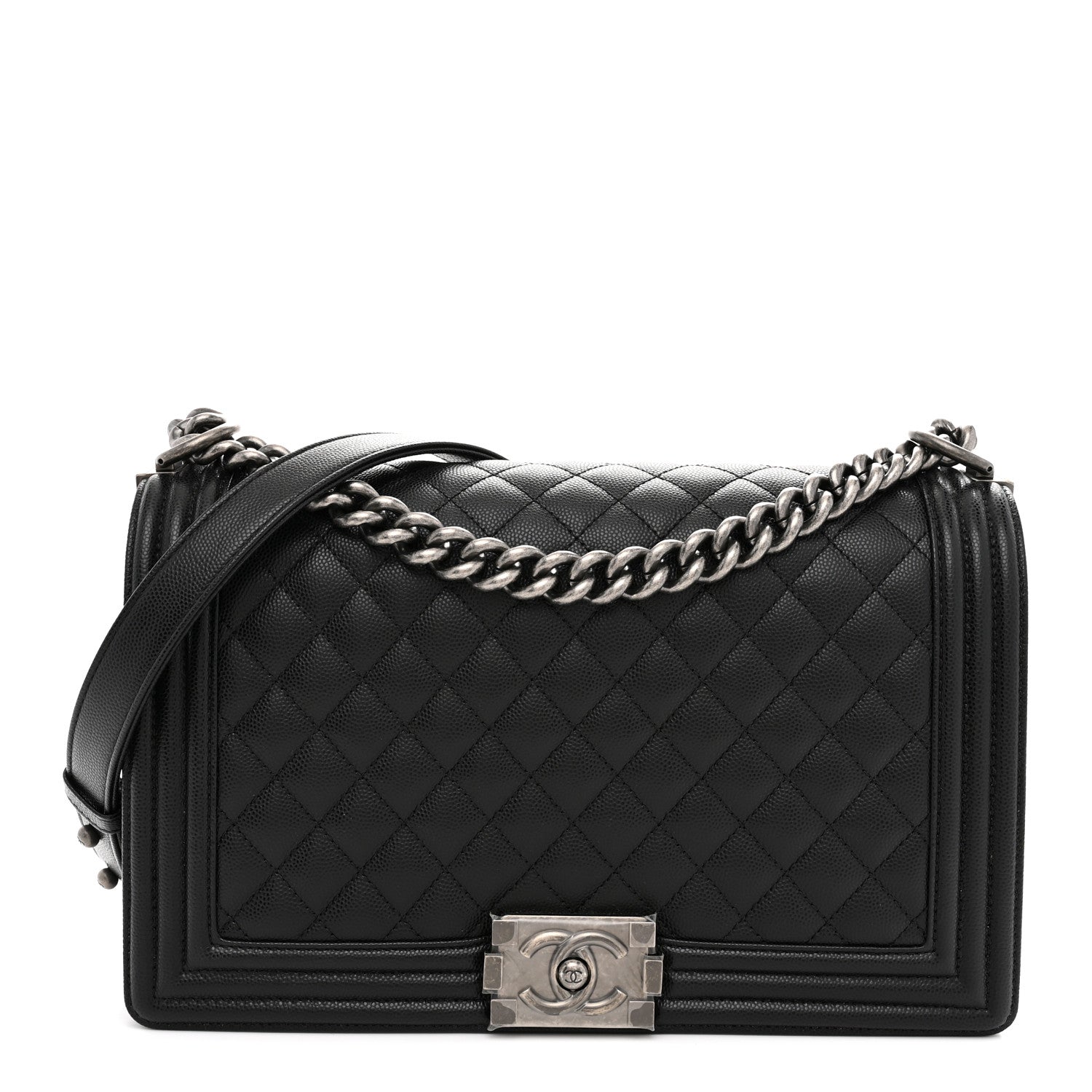 Chanel Caviar Quilted New Medium Boy Flap Black 1 of 11