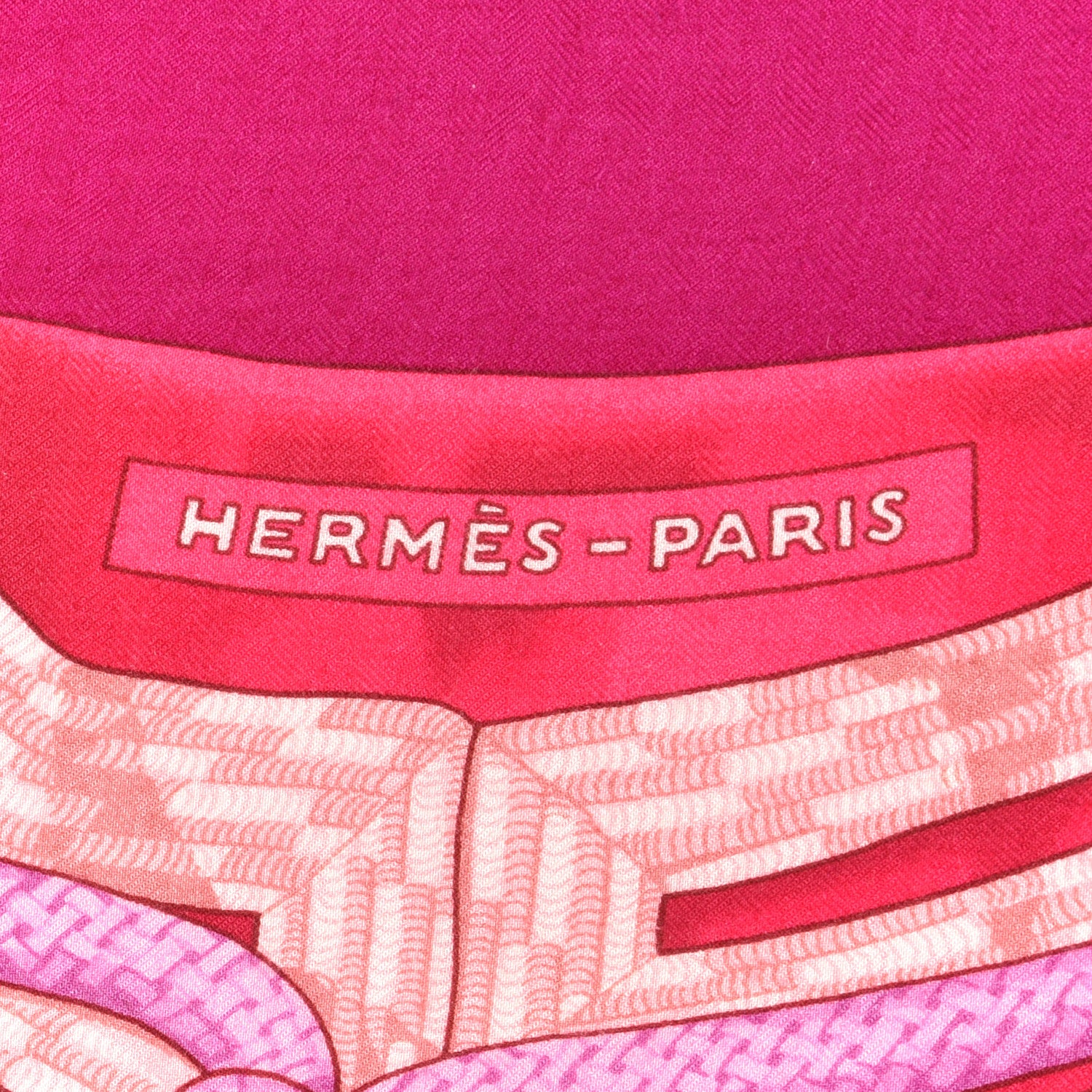 Hermes Cashmere Silk Brandebourgs Shawl 140 Cyclamen Rose Mauve 2 of 6