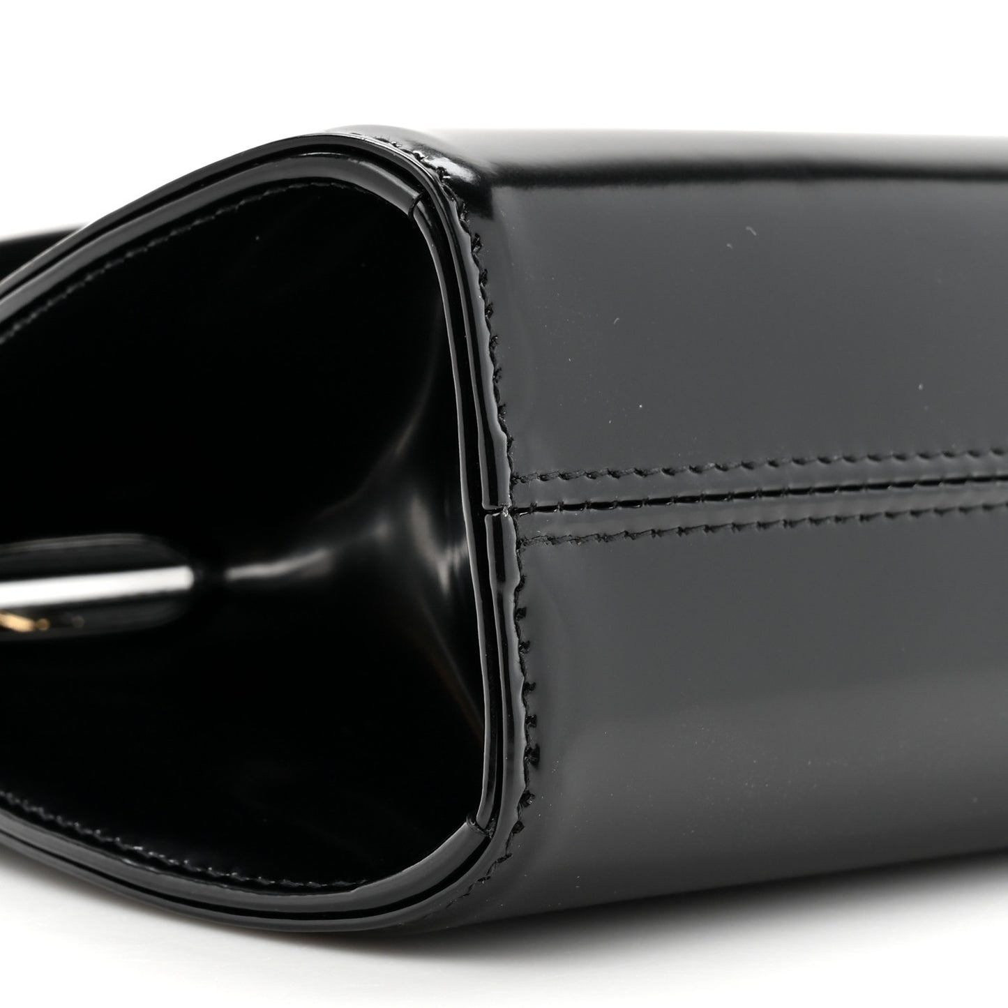 Brushed Calfskin Mini Wanda Top Handle Bag Black