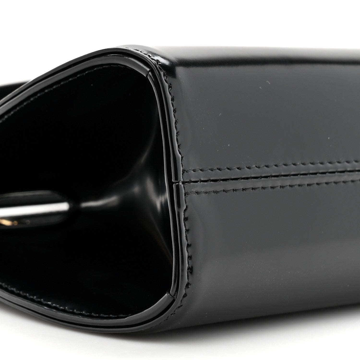 Salvatore Ferragamo Brushed Calfskin Mini Wanda Top Handle Bag Black 9 of 10