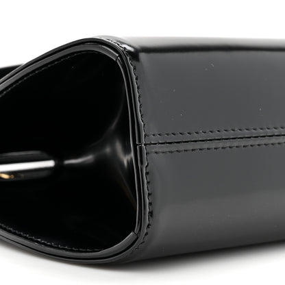 Salvatore Ferragamo Brushed Calfskin Mini Wanda Top Handle Bag Black 9 of 10