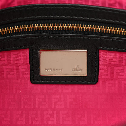 Fendi Nappa Logo Embossed Baguette Black 6 of 10