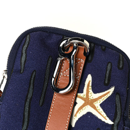 Loewe Canvas Mermaid Print Paulas Ibiza Crossbody Pouch Multicolor 5 of 5