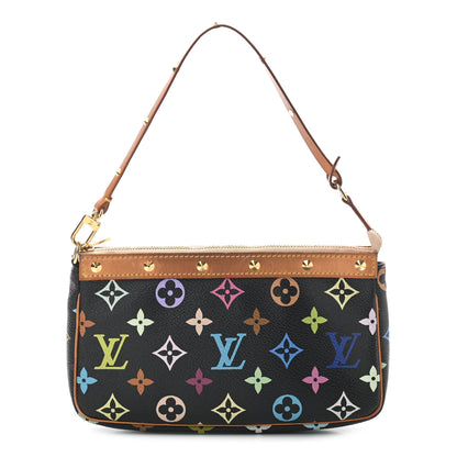 Louis Vuitton Monogram Multicolor Pochette Accessories Black 1 of 9
