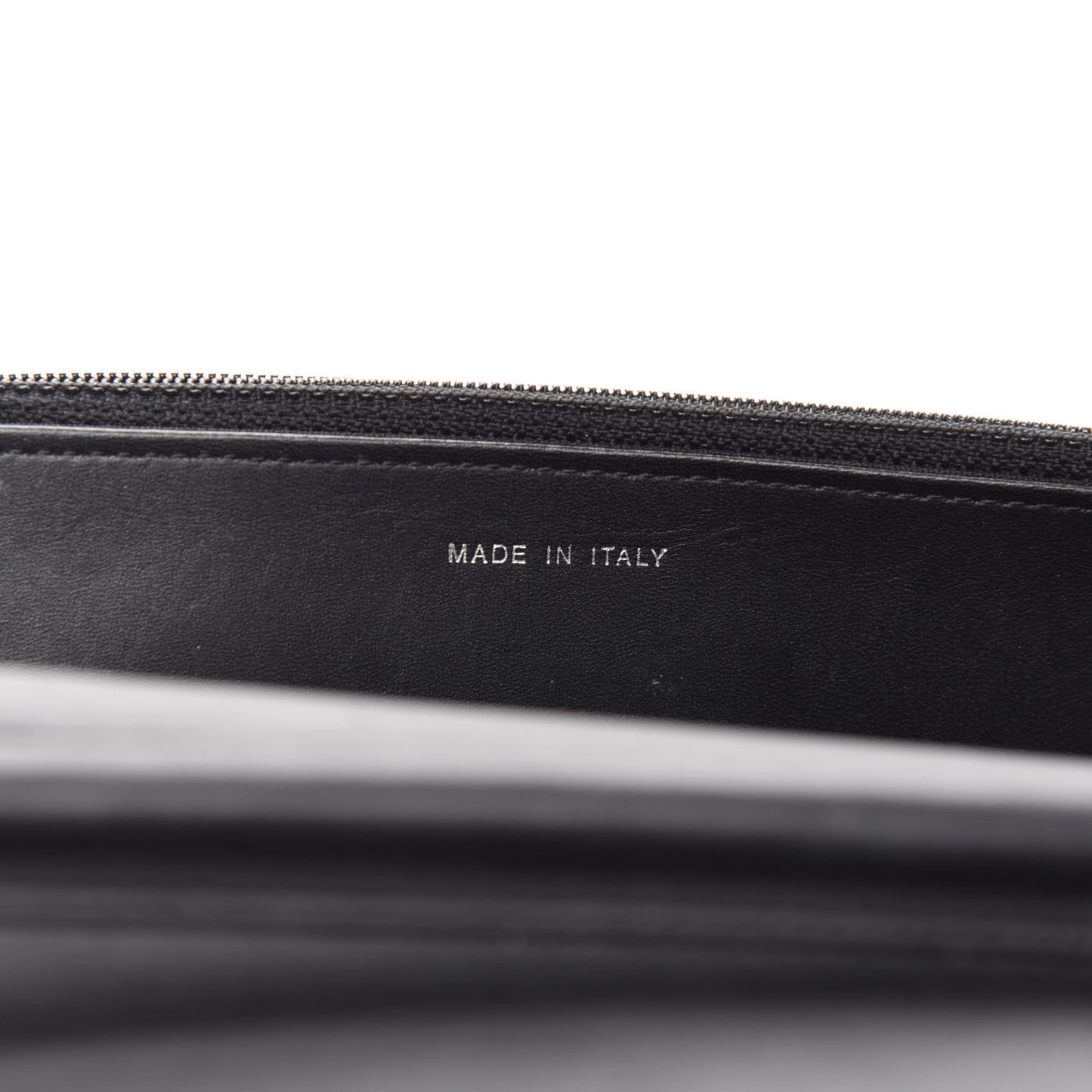Patent Quilted Brilliant Wallet On Chain WOC Black