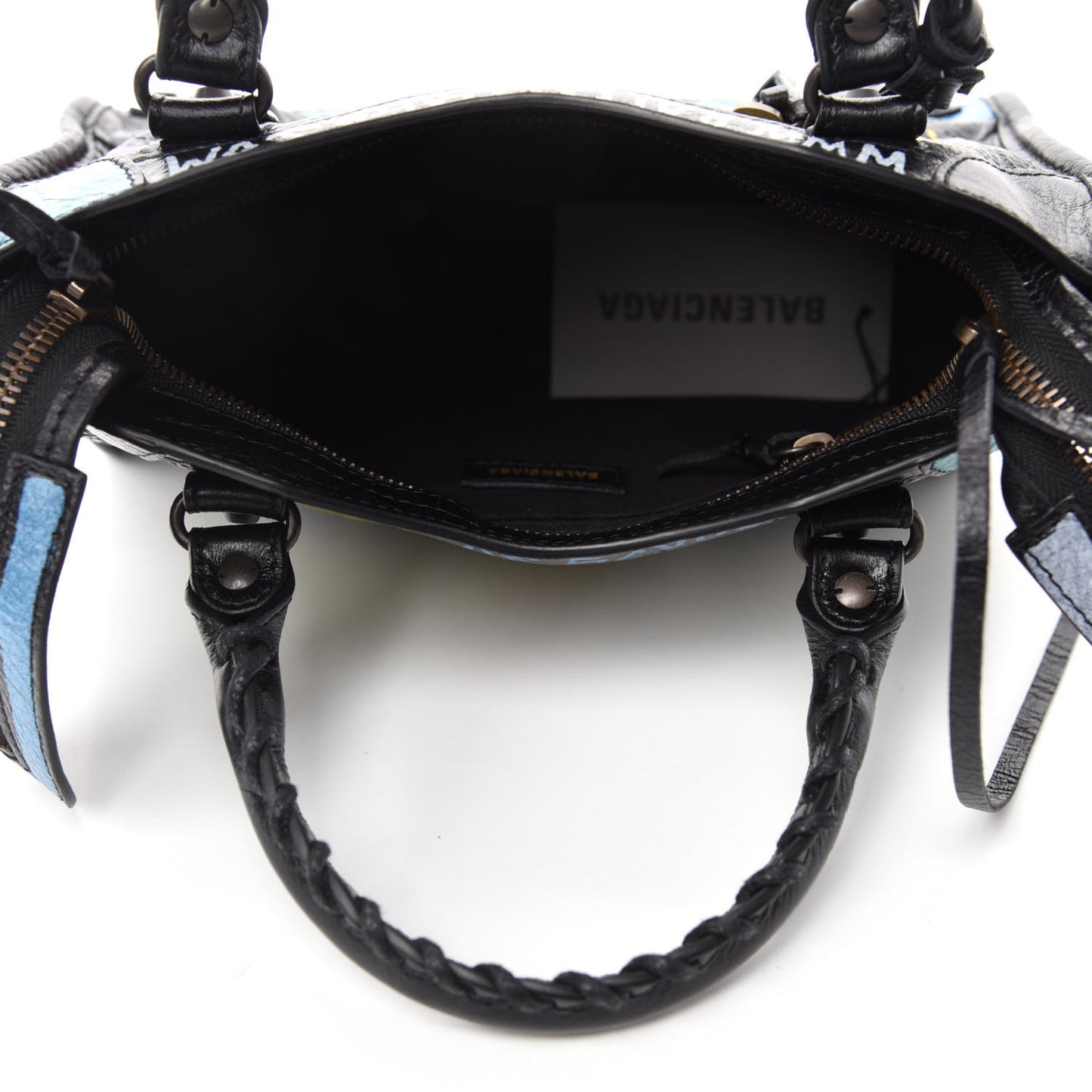 Agneau Arena Graffiti All Over Classic Hardware Mini City Black Multicolor