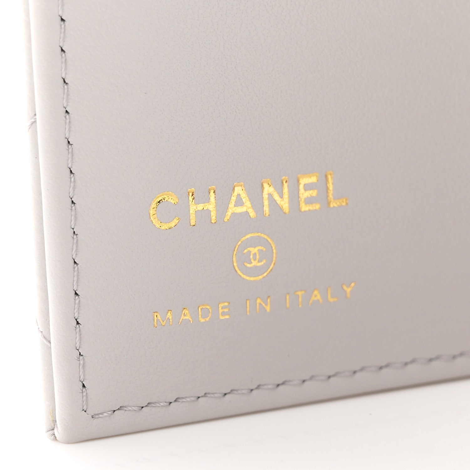 Chanel Caviar Quilted CC Passport Holder Grey 6 of 7