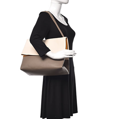 Celine Calfskin All Soft Shoulder Bag Cream 2 of 14