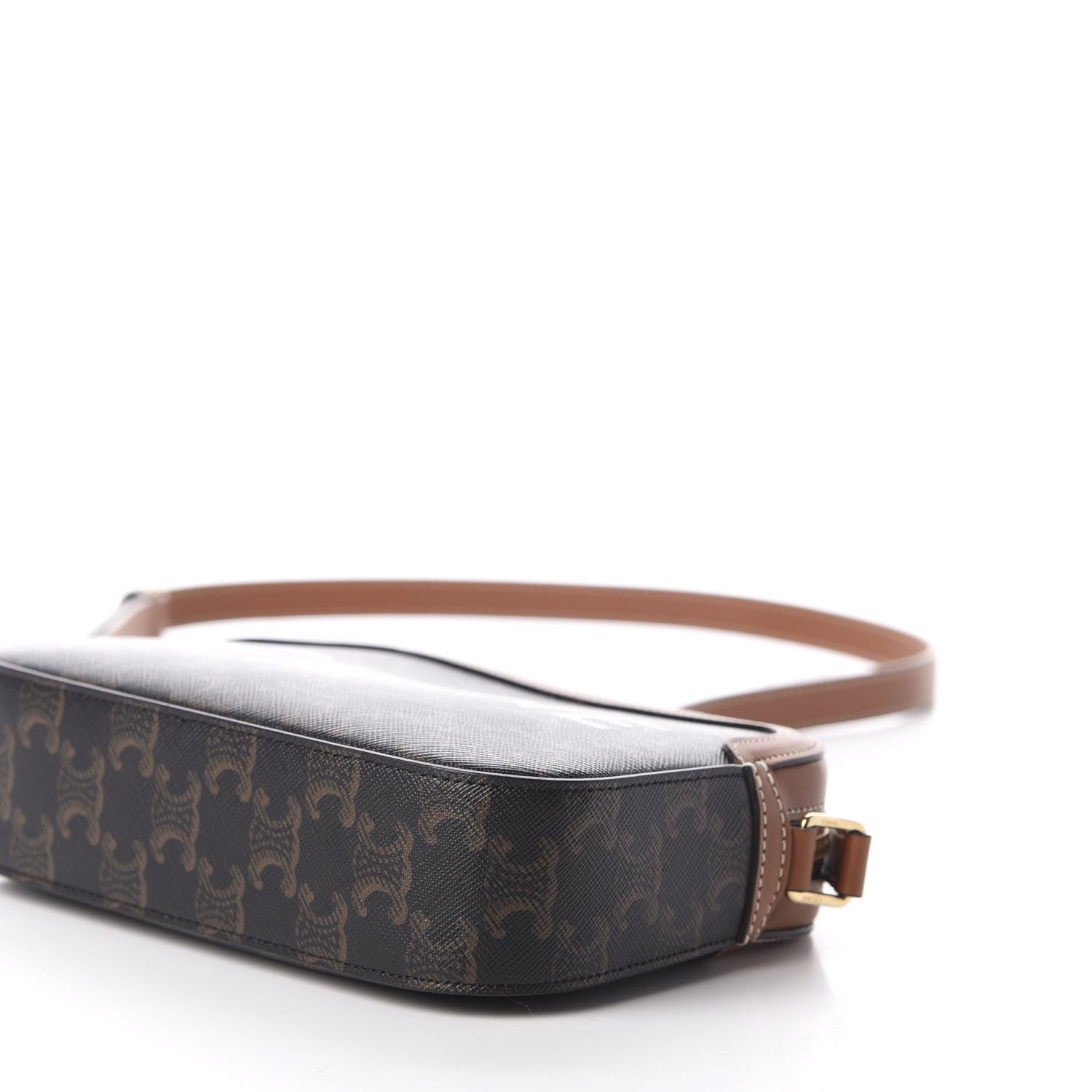 Celine Triomphe Canvas Small Camera Bag Tan 7 of 9