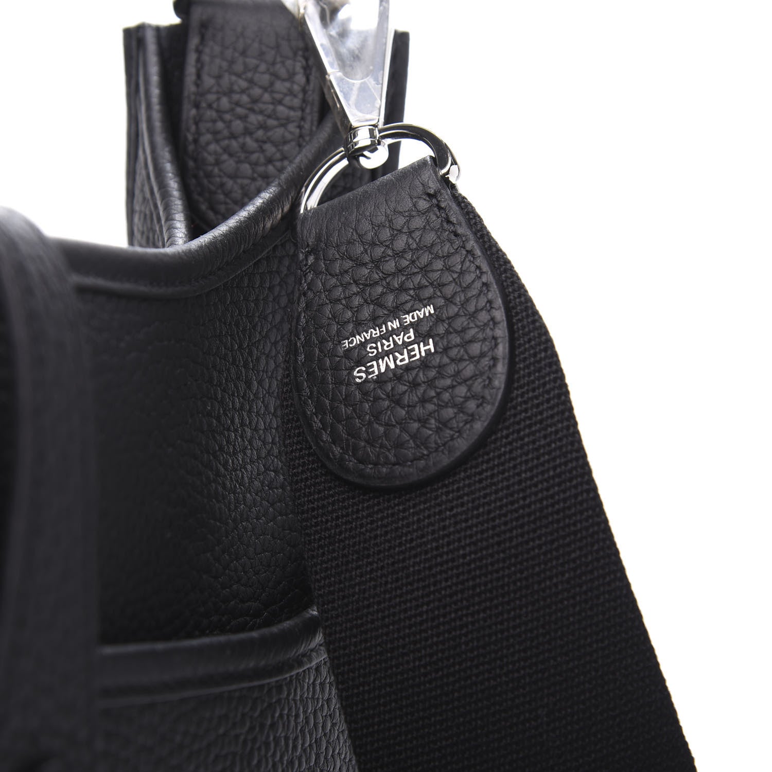 Hermes Taurillon Clemence Evelyne III PM Black 10 of 11