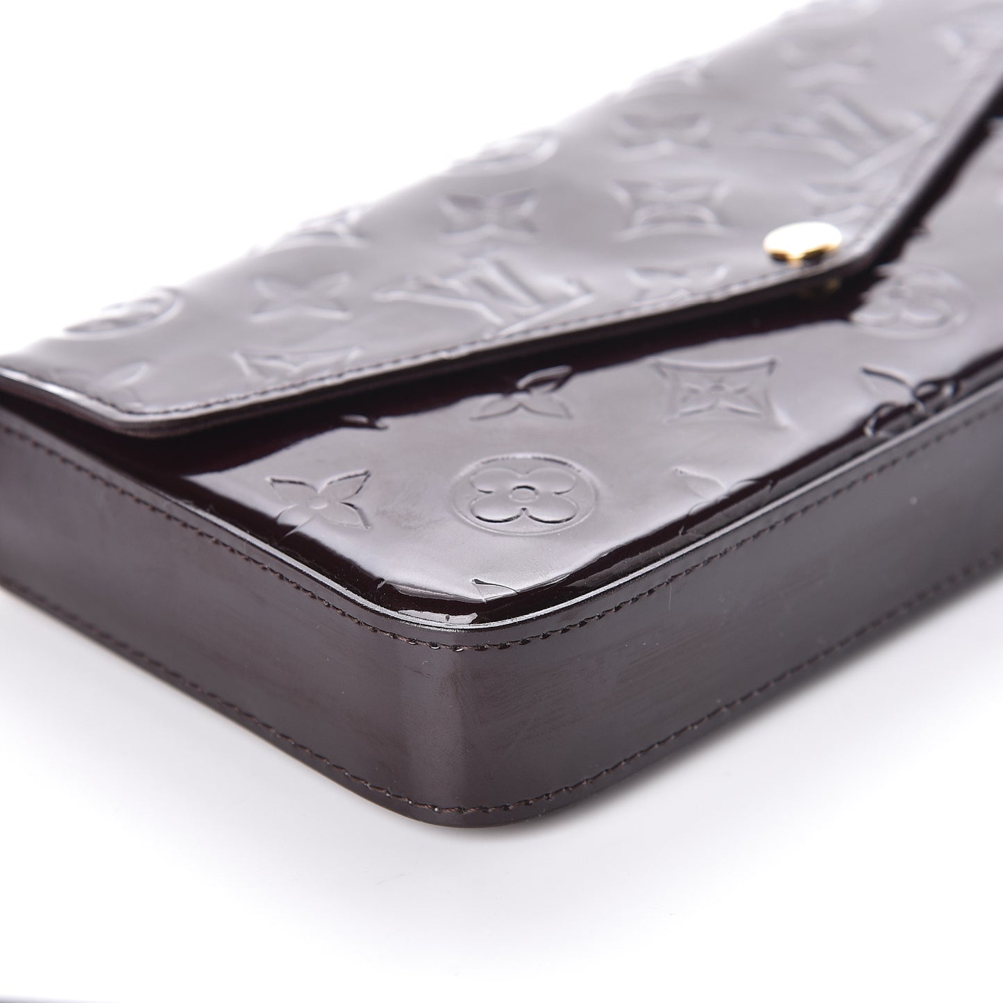 Vernis Pochette Felicie Chain Wallet Amarante