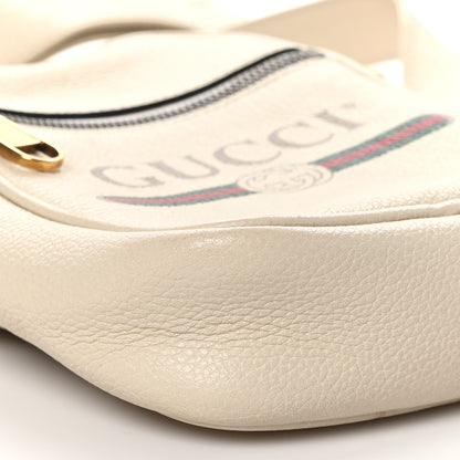Gucci Grained Calfskin Mini Logo Messenger Bag White 10 of 12