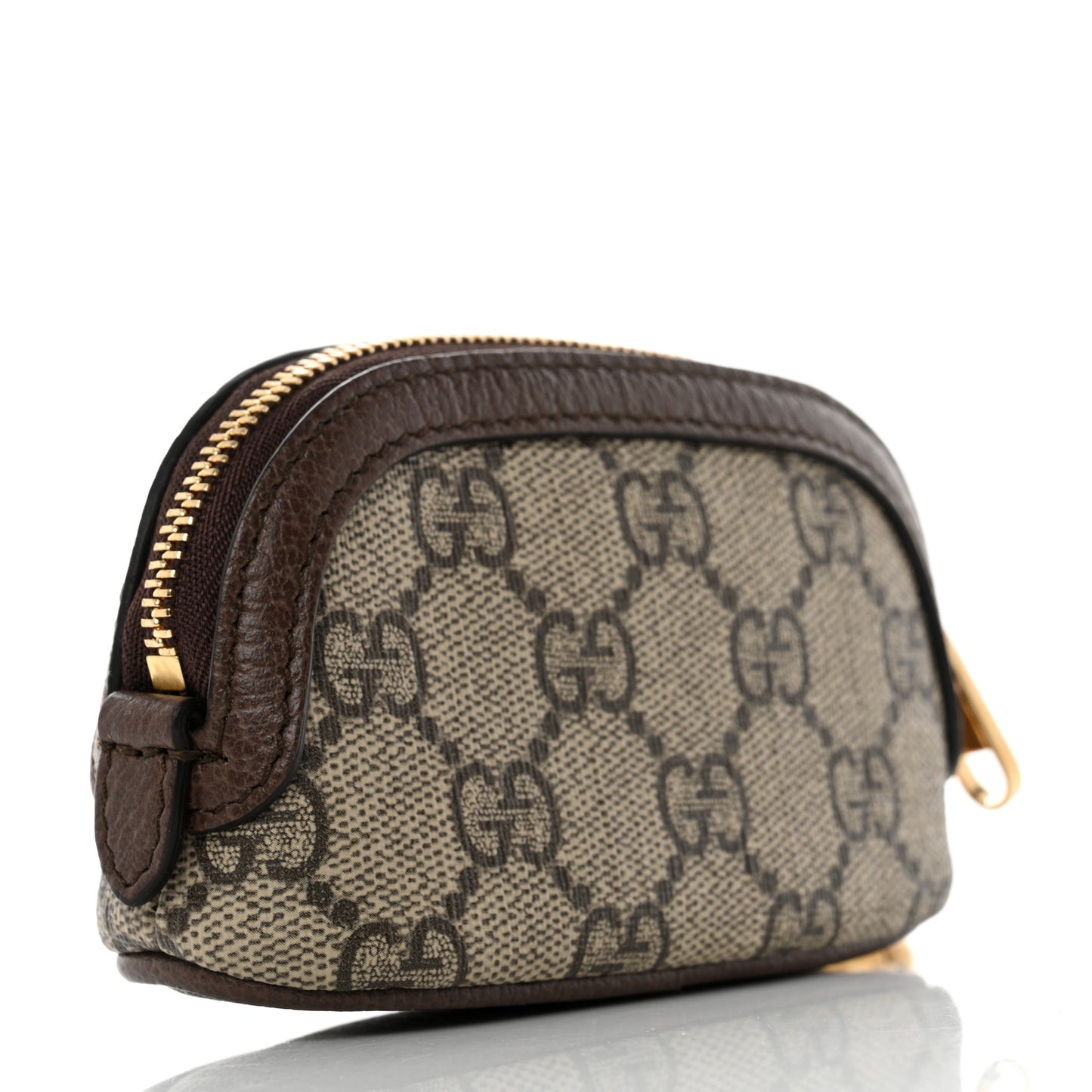 GG Supreme Monogram Web Ophidia Dome Key Pouch Beige New Acero