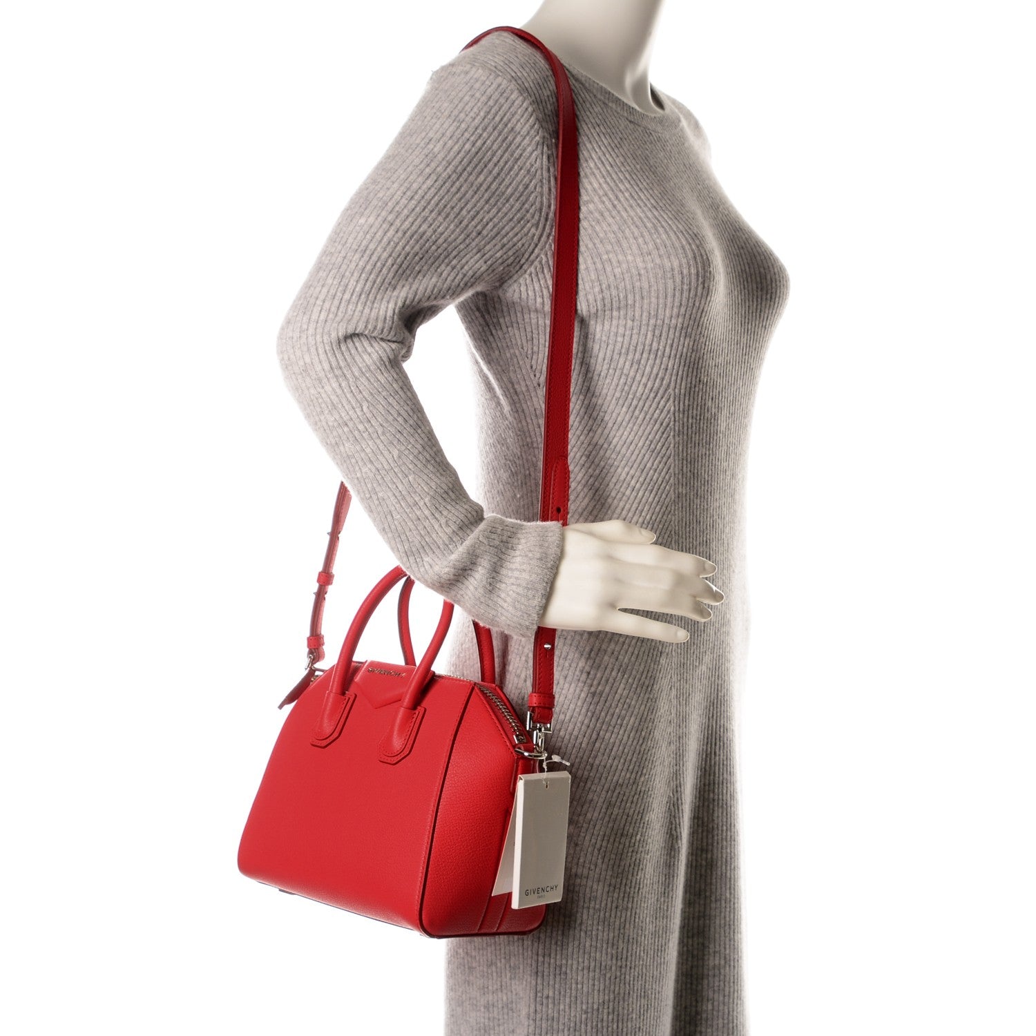 Givenchy Sugar Goatskin Mini Antigona Medium Red 2 of 7