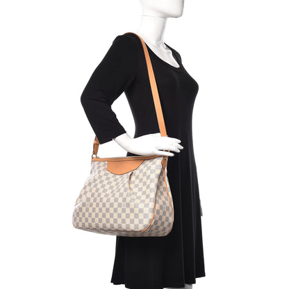 Louis Vuitton Damier Azur Siracusa MM 2 of 10