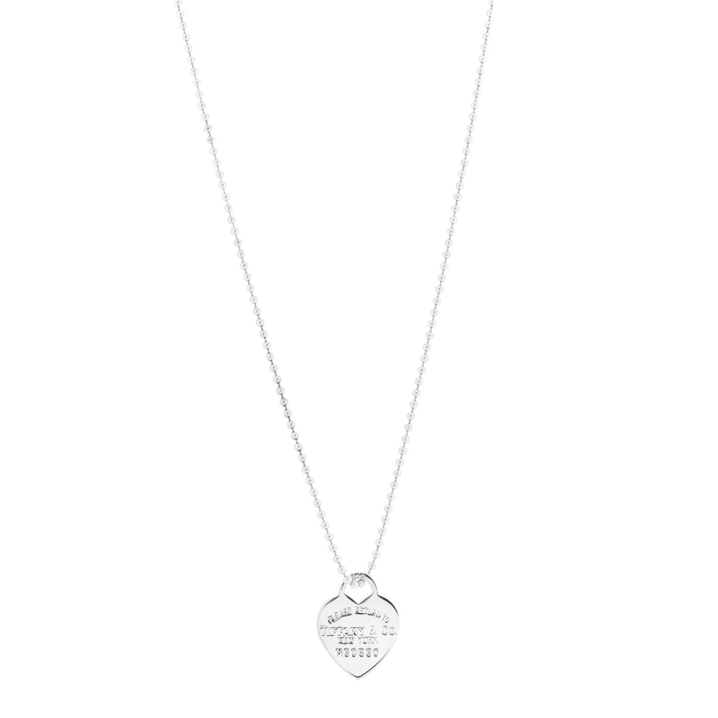 Sterling Silver Long Return to Tiffany Heart Pendant Necklace
