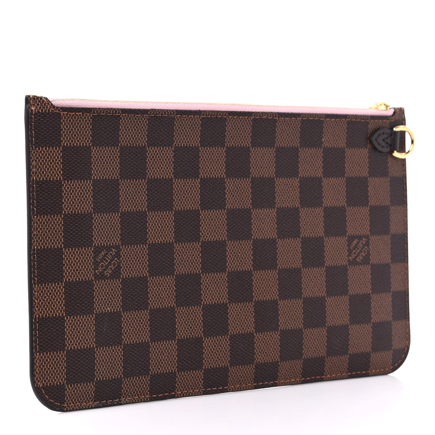 Damier Ebene Neverfull MM GM Pochette Rose Ballerine