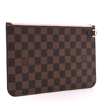 Louis Vuitton Damier Ebene Neverfull MM GM Pochette Rose Ballerine 3 of 7