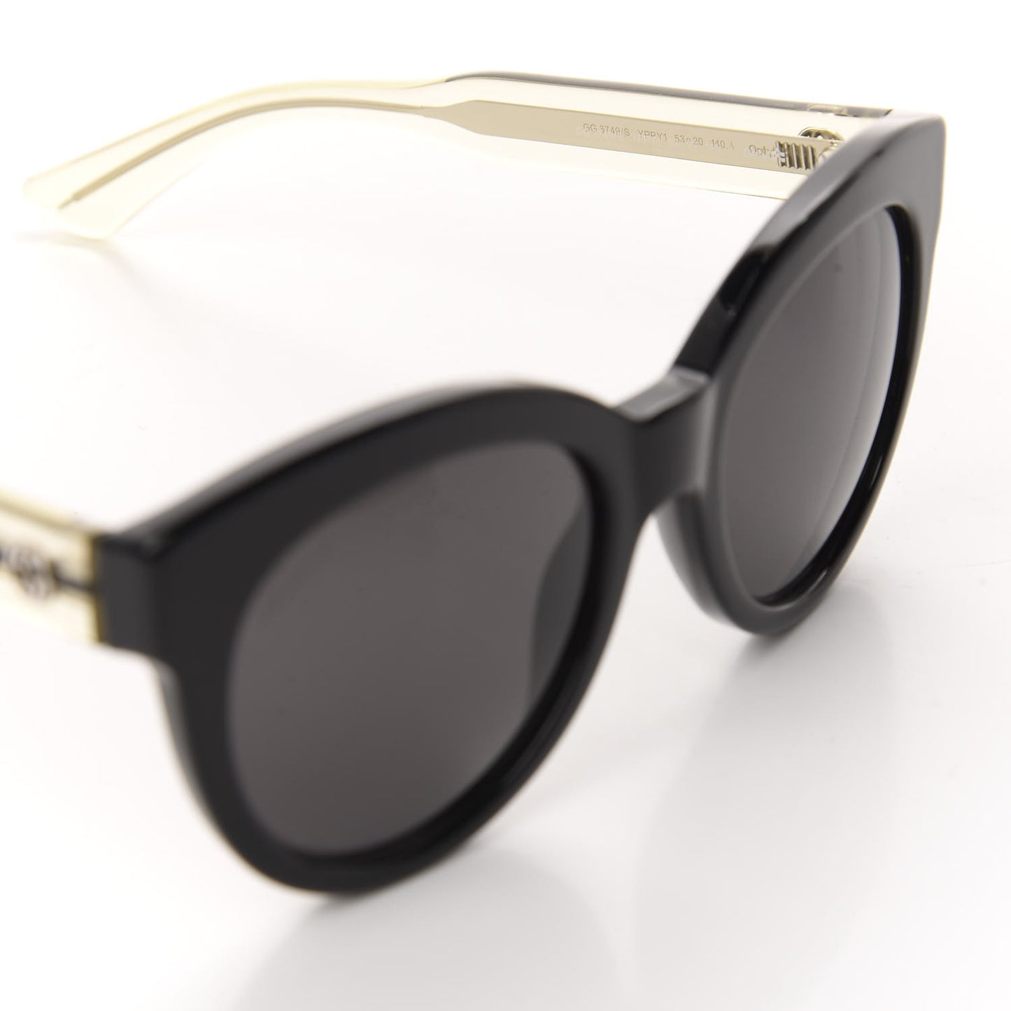 Cat Eye GG3749 Sunglasses Black Gold