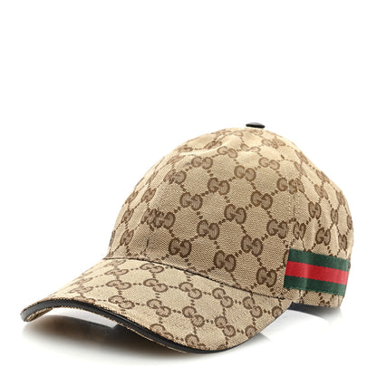Gucci Monogram Web Baseball Hat M Beige Cocoa 1 of 11